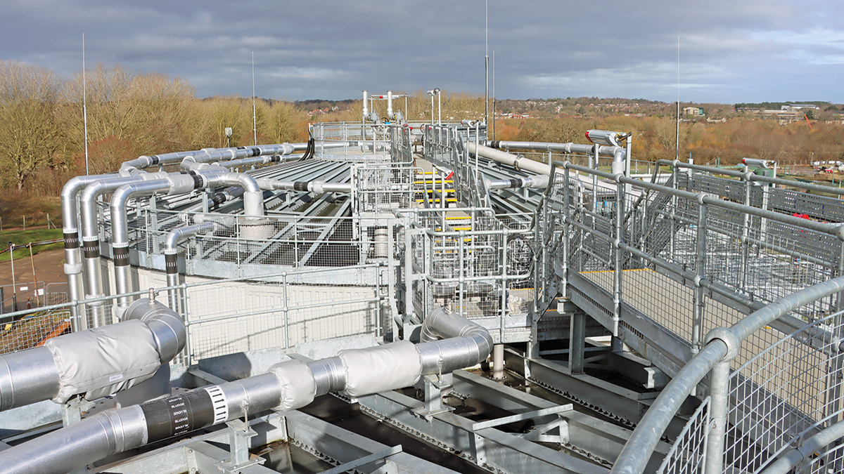 Connecting pipework into the new digesters - Courtesy of @one Alliance