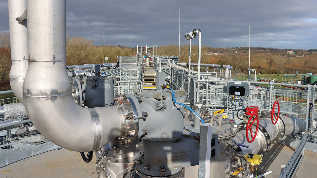 Connecting pipework into the new digesters - Courtesy of @one Alliance
