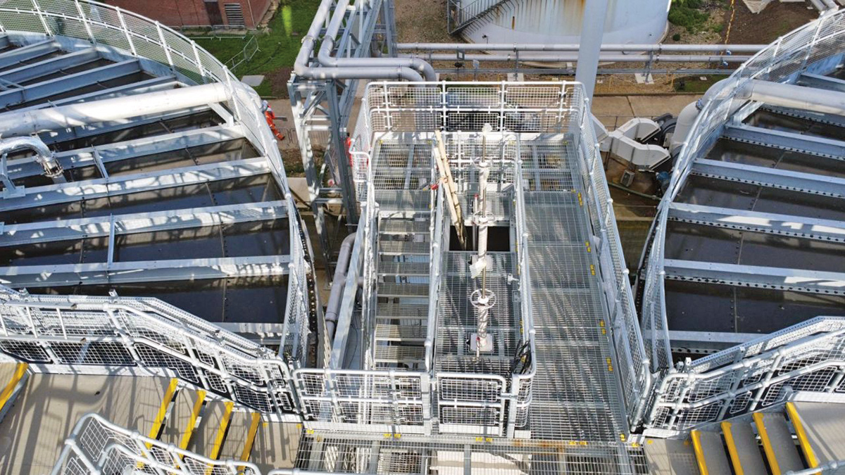 Access system and handrailing for the new digesters - Courtesy of @one Alliance