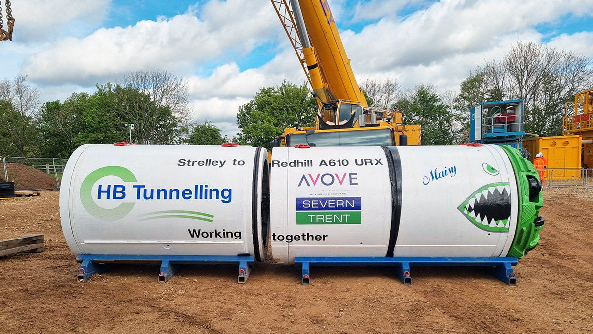 Avove’s tunnel boring machine ‘Maisie’ - Courtesy of Avove