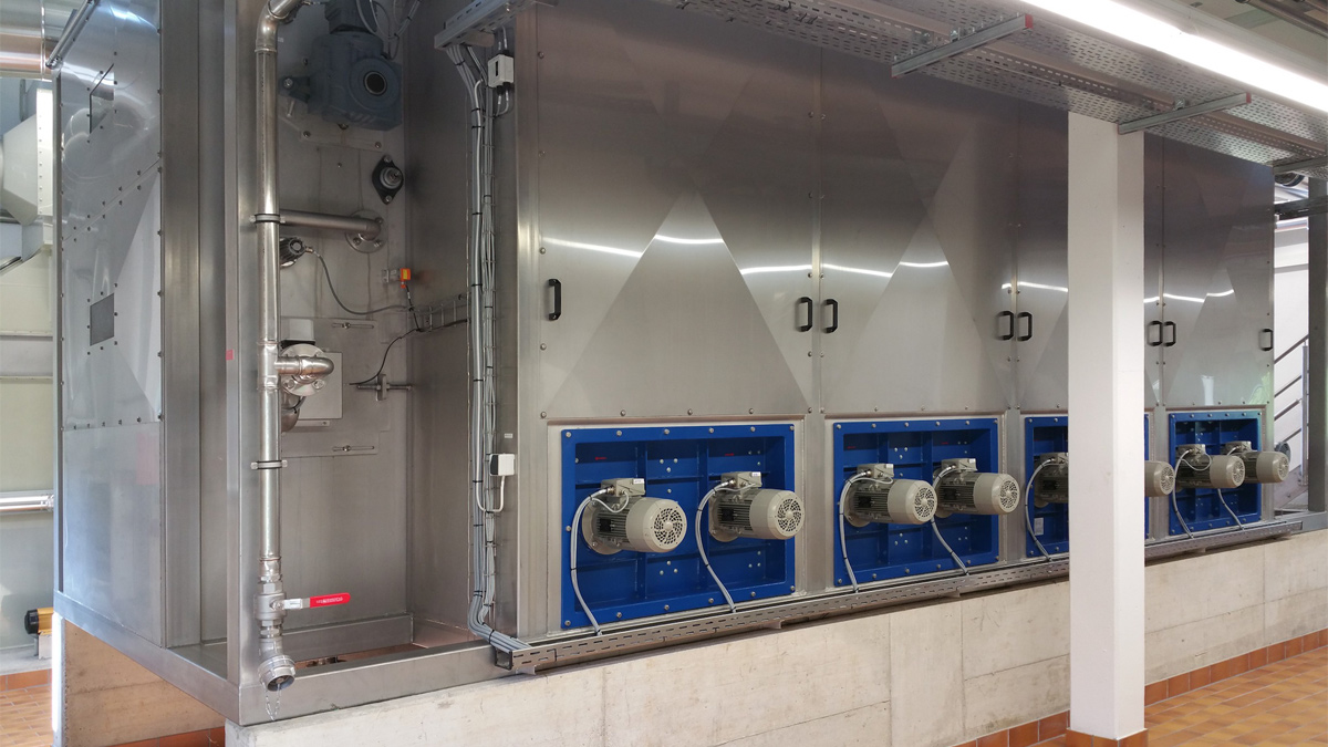 EloDry® low-temperature sludge dryer at Linz-Unkel WwTP – Courtesy of Eliquo Stulz